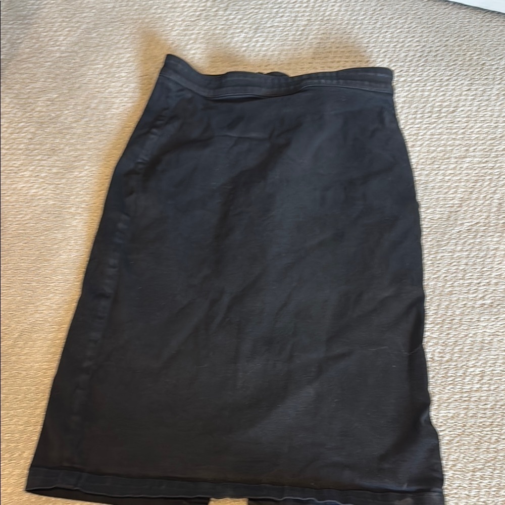 Classic Black Pencil Skirt Knee-Length Workwear